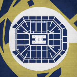 Petersen Events Center Map Art by City Prints