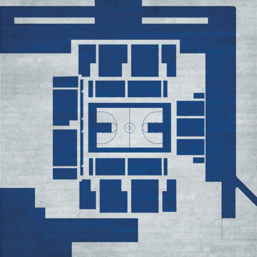 Tudor Fieldhouse Map Art by City Prints