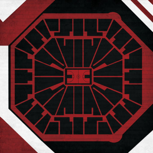 Colonial Life Arena Map Art by City Prints