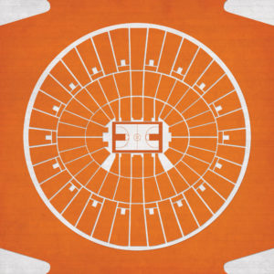 Frank Erwin Center Map Art by City Prints