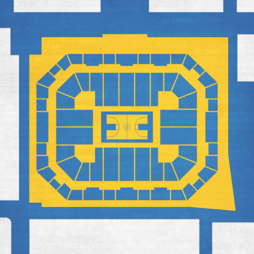 Pauley Pavilion Map Art