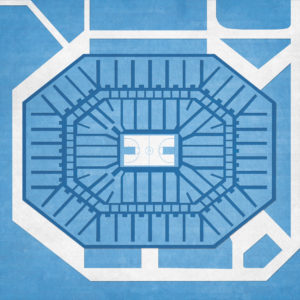 Dean E Smith Center Map Art by City Prints