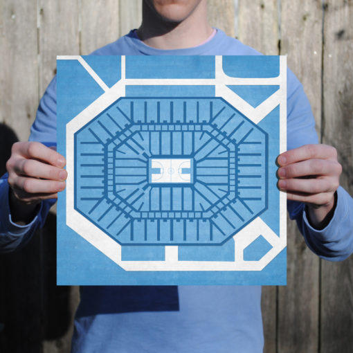 Dean E Smith Center Map Art by City Prints - Image 2