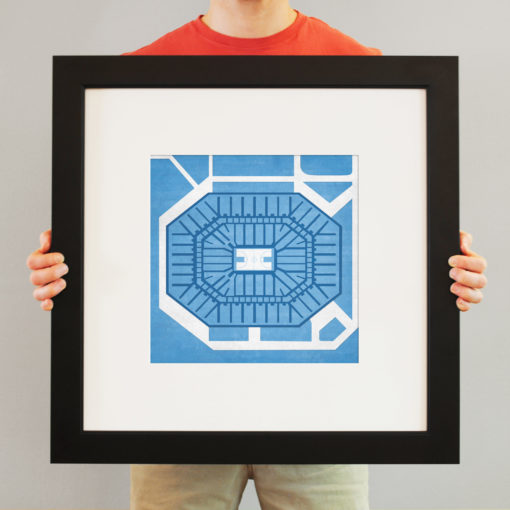 Dean E Smith Center Map Art by City Prints - Image 3
