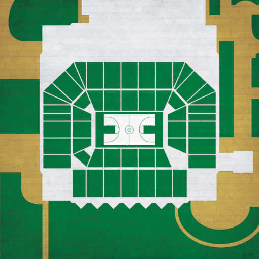 Dale F. Halton Arena Map Art by City Prints