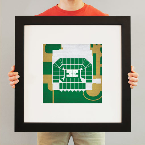 Dale F. Halton Arena Map Art by City Prints - Image 3