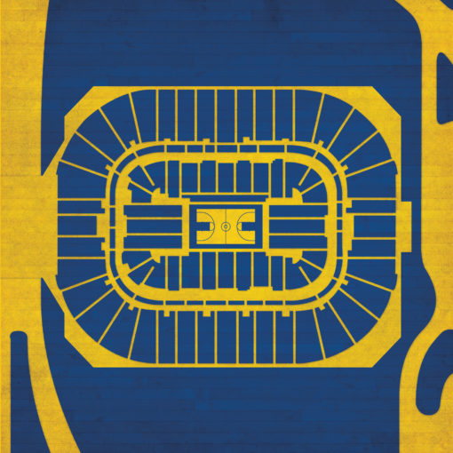 Greensboro Coliseum Map Art by City Prints