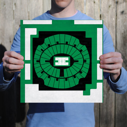 University of North Texas Coliseum Map Art by City Prints - Image 2