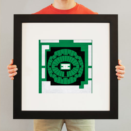 University of North Texas Coliseum Map Art by City Prints - Image 3