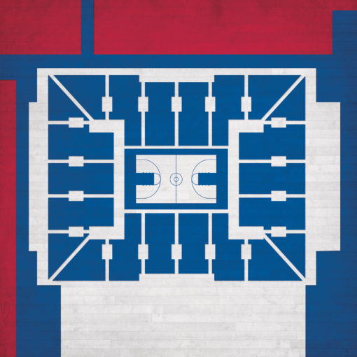 The Palestra Map Art by City Prints