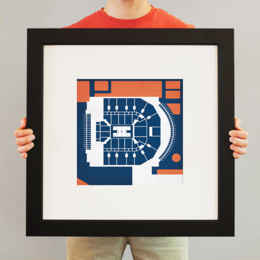 John Paul Jones Arena Map Art by City Prints - Image 3