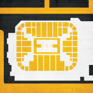 Siegel Center Map Art by City Prints