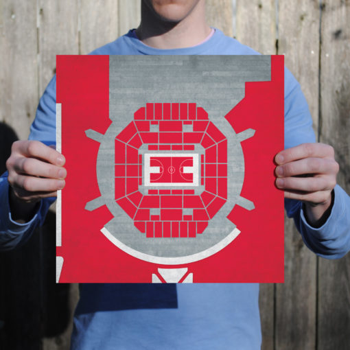 E. A. Diddle Arena Map Art by City Prints - Image 2