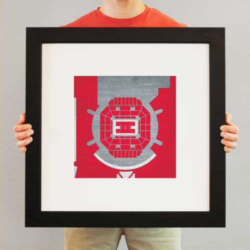 E. A. Diddle Arena Map Art by City Prints - Image 3