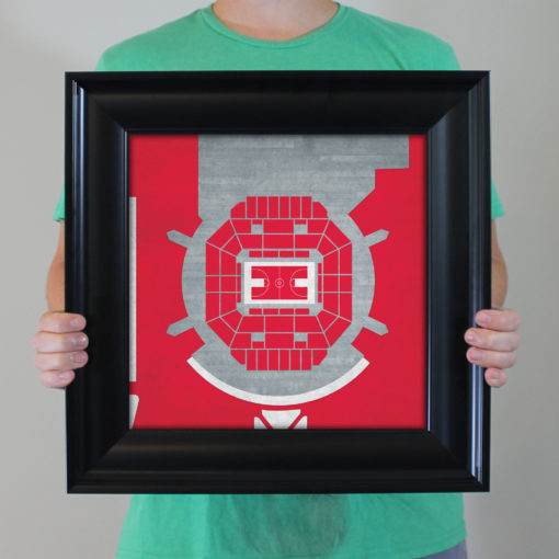 E. A. Diddle Arena Map Art by City Prints - Image 4