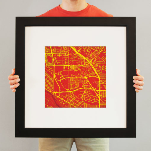 University of Calgary Campus Map Art by City Prints - Image 4