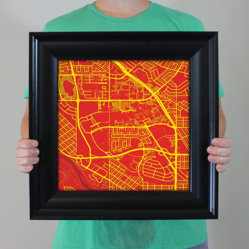 University of Calgary Campus Map Art by City Prints - Image 5