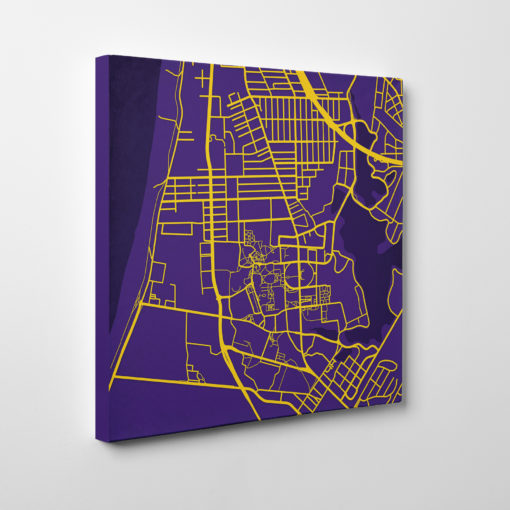 Louisiana State University Campus Map Art by City Prints - Image 6