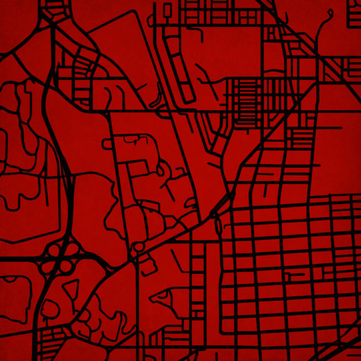Catholic University of America Campus Map Art by City Prints