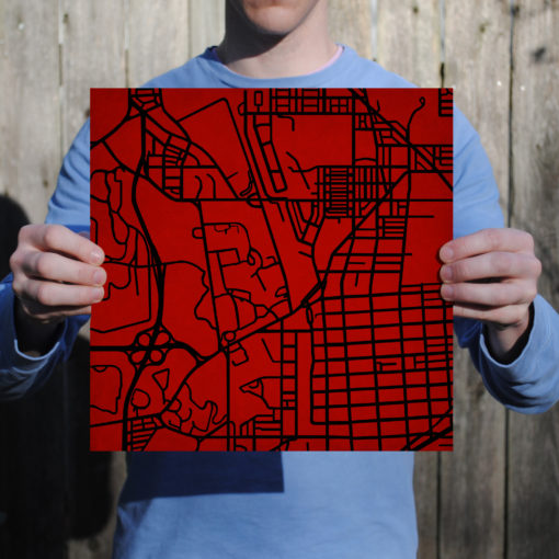 Catholic University of America Campus Map Art by City Prints - Image 3