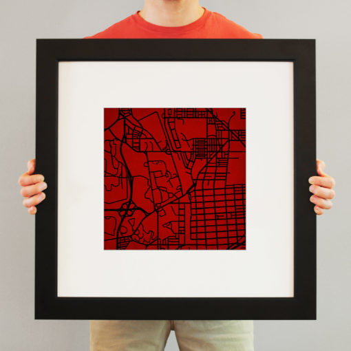 Catholic University of America Campus Map Art by City Prints - Image 4