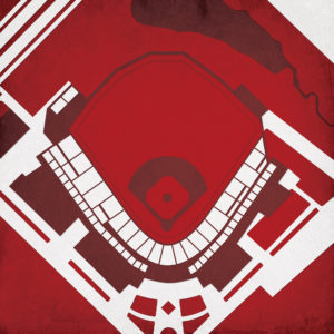 Baum Stadium Map Art by City Prints