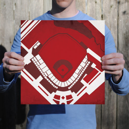 Baum Stadium Map Art by City Prints - Image 2