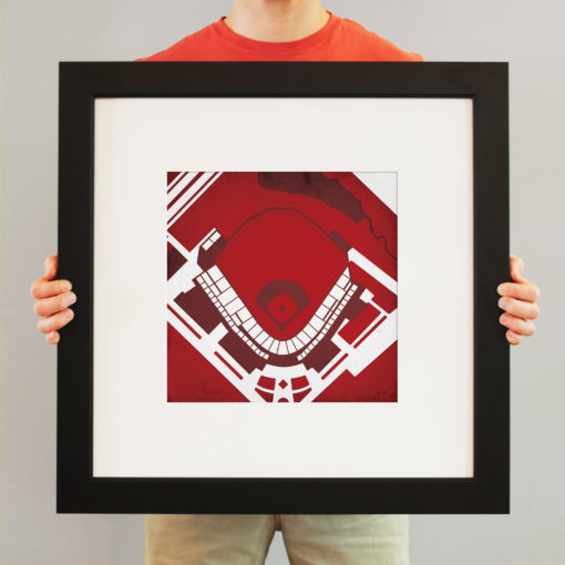 Baum Stadium Map Art by City Prints - Image 3