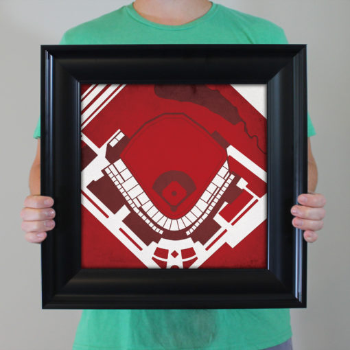 Baum Stadium Map Art by City Prints - Image 4