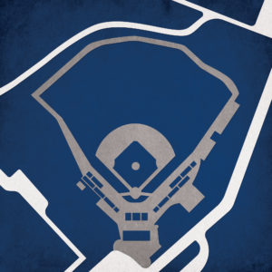 Shirley Povich Field Map Art by City Prints