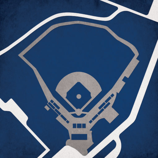 Shirley Povich Field Map Art by City Prints