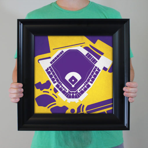 Alex Box Stadium Map Art by City Prints - Image 3
