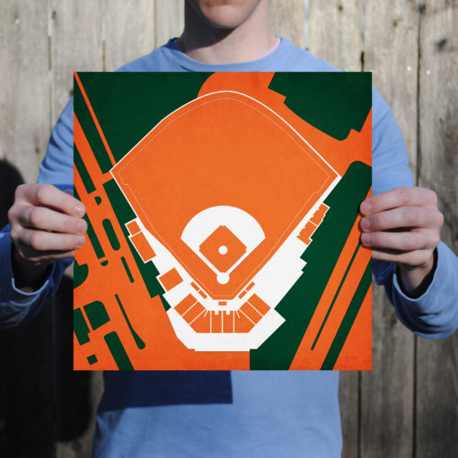 Alex Rodriguez Park at Mark Light Field Map Art by City Prints - Image 2