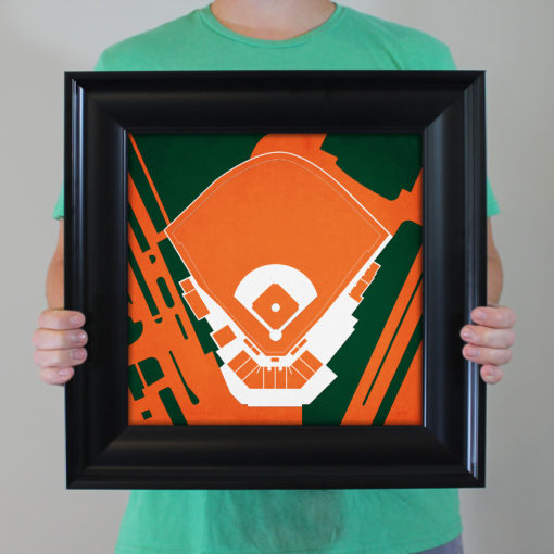 Alex Rodriguez Park at Mark Light Field Map Art by City Prints - Image 3