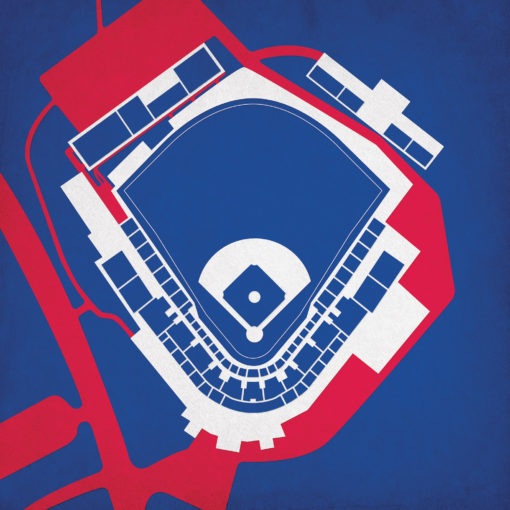 Swayzie Field Map Art by City Prints