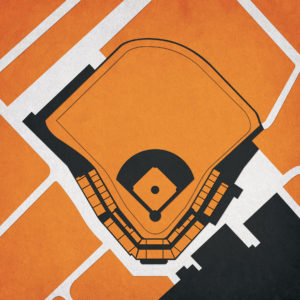 Goss Stadium at Coleman Field Map Art by City Prints