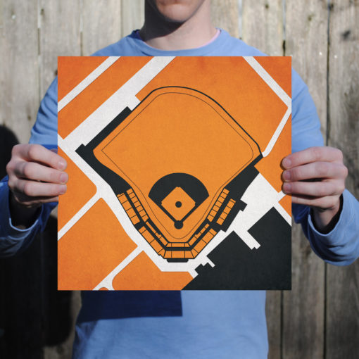 Goss Stadium at Coleman Field Map Art by City Prints - Image 2