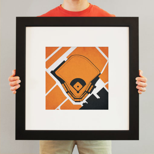 Goss Stadium at Coleman Field Map Art by City Prints - Image 4