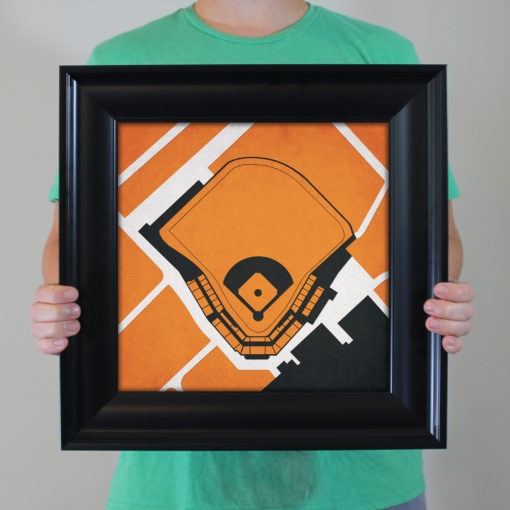 Goss Stadium at Coleman Field Map Art by City Prints - Image 3
