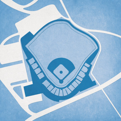 Boshamer Stadium Map Art by City Prints