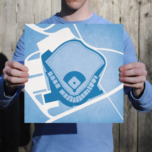 Boshamer Stadium Map Art by City Prints - Image 2