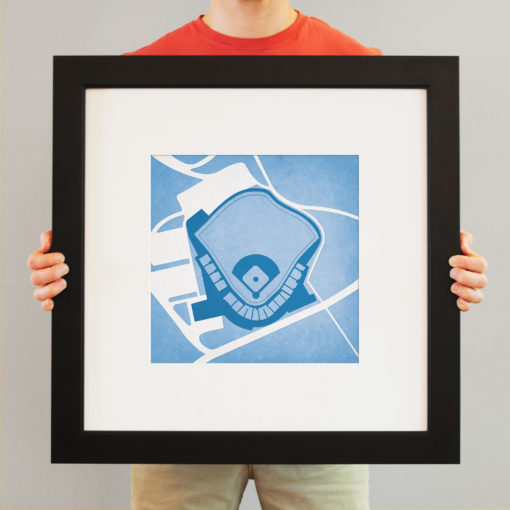 Boshamer Stadium Map Art by City Prints - Image 4