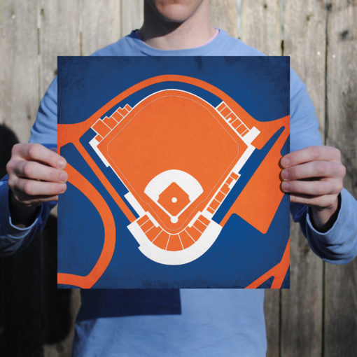 Davenport Field Map Art by City Prints - Image 2