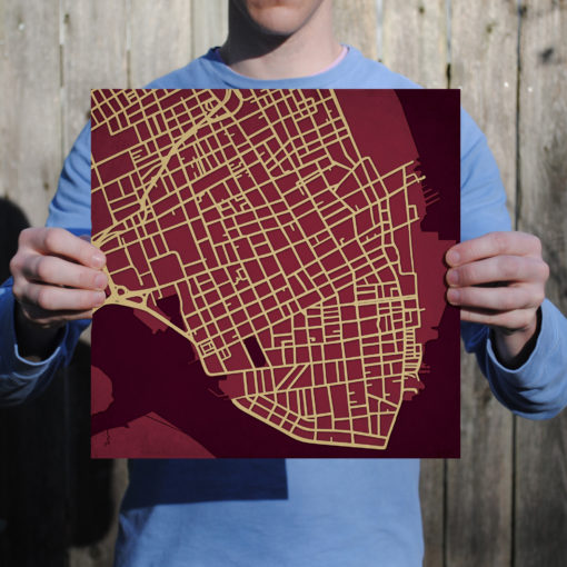 College of Charleston Campus Map Art by City Prints - Image 3