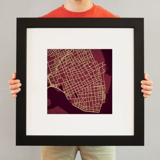College of Charleston Campus Map Art by City Prints - Image 4