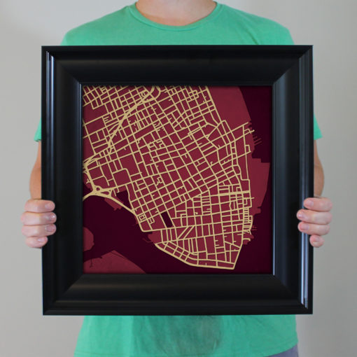 College of Charleston Campus Map Art by City Prints - Image 5