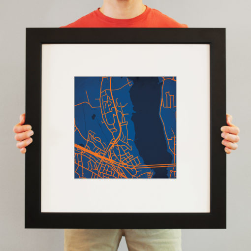 United States Coast Guard Academy Campus Map Art by City Prints - Image 4