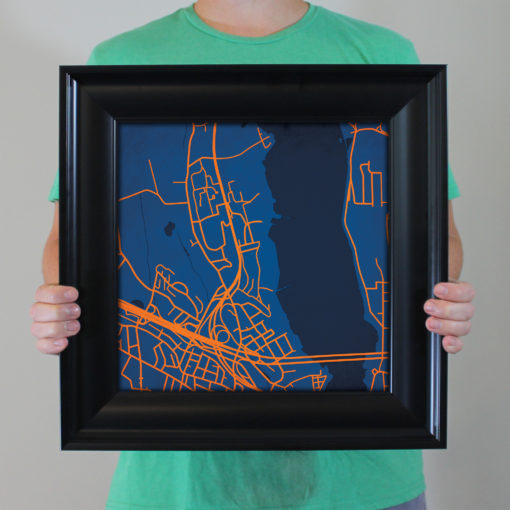 United States Coast Guard Academy Campus Map Art by City Prints - Image 5