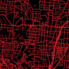 University of Cincinnati Campus Map Art by City Prints