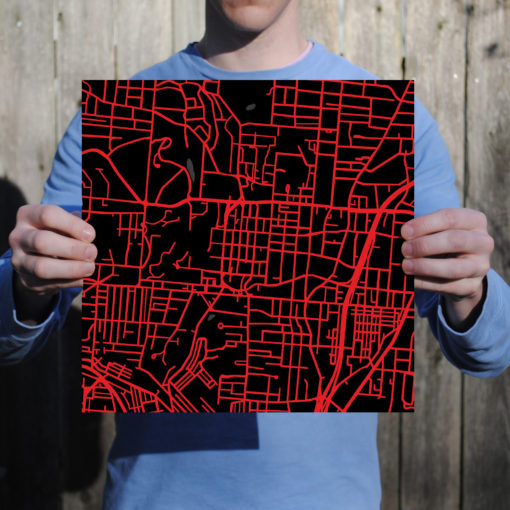 University of Cincinnati Campus Map Art by City Prints - Image 3